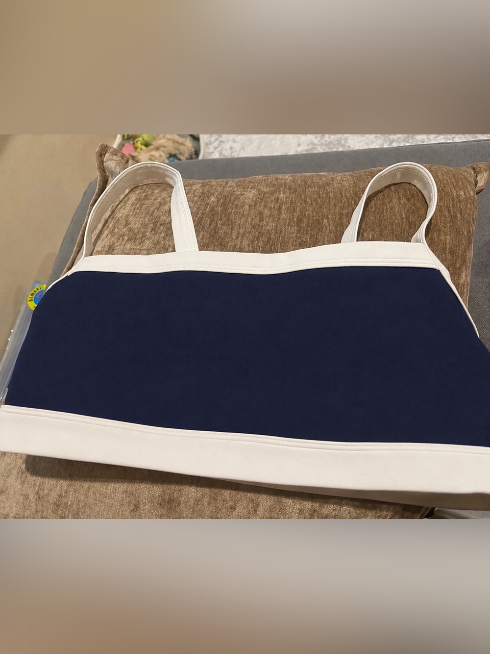 Splits59 Navy and White Sport Bralette XL NWOT